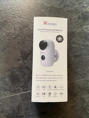 Sicherheitskamera outdoor Weiß, mit Smartphone App von Ctronics VB