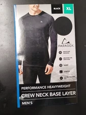 Paradox Men's Crew Neck Base Layer  Black