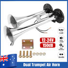 <!--F#f_0-->12-24V Dual Trumpet Air Horn Compressor Kit Car Truck Boat Motorcycle 150dB Loud<!--F/-->
