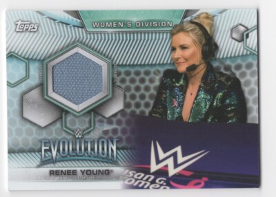 Renee Young 2019 Topps WWE Women's Division Evolution Mat Relic Card /199