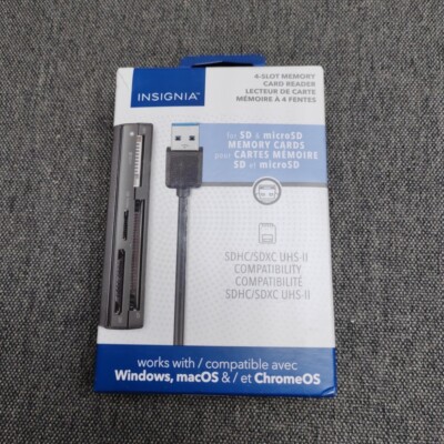 Insignia USB 3.0 Multi Memory Card Reader SDHC SDXC UHS-II NS-CRDMA2-C