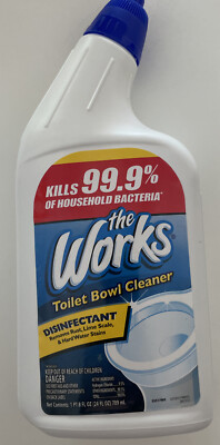 The Works  DISINFECTANT   Toilet Bowl Cleaner. Stronger Than  The Classic Clean 