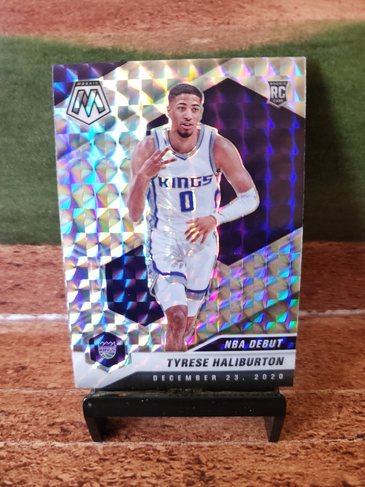 2020-21 Panini Mosaic Silver #264 Tyrese Haliburton
