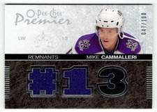 2007-08 O-PEE-CHEE PREMIER REMNANTS TRIPLES MIKE CAMMALLERI TRIPLE JERSEYS 2