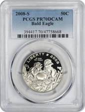 2008-S Bald Eagle Commemorative Half PR70DCAM PCGS