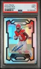 2023 PANINI PRIZM AUTO #350 RASHEE RICE PSA 9