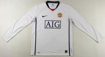 Manchester Utd 2008/09 away 10 Rooney Nike AIG long sleeve shirt