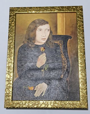 Lucian Freud, Painting Oil On Canvas , signed stamped vintage.