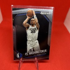 2024-25 Panini Prizm Black #38 PJ Washington Jr Dallas Mavericks Base Card