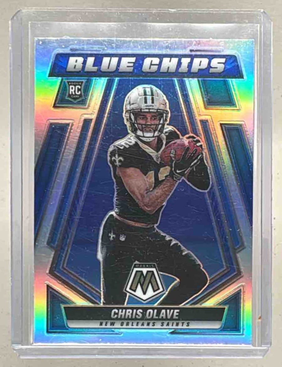 Chris Olave 2022 Panini Mosaic #BC-8 Silver Blue Chips Rookie RC
