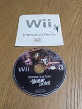 Mystery Case Files: The Malgrave Incident Nintendo Wii Demo Disc Not For Resale
