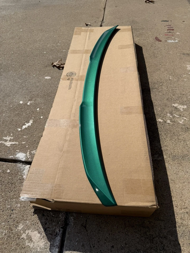 Se adapta a 21-25 BMW G22 Serie 4 G82 M4 Estilo Alerón de maletero ABS Pintado Verde Met Foto 4 de 4
