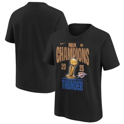 Nike Licensed Oklahoma City Thunder NBA Champs Official Locker Room 2025 Tee
