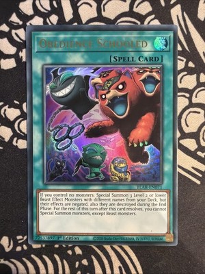 Yu-Gi-Oh! Obedience Schooled Ultra Rare BLAR-DE071 Englisch