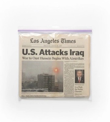 Los Angeles Times ''U.S. Attacks Iraq'' March 20, 2003 Historical Newspaper