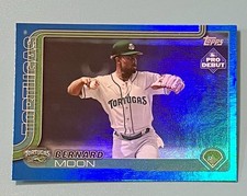 2025 Topps Pro Debut Bernard Moon Blue Foil /150 Daytona Tortugas PD-124