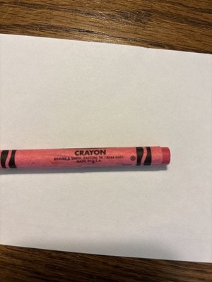 Tickle Me Pink Crayola Crayon 1990s Easton PA Binney & Smith Made IN USA 