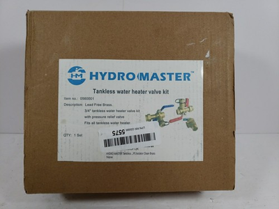 #ad HYDRO MASTER Tankless Water Heater Valve Kit with Pressure Relief Valve New $54.99