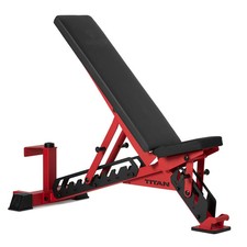 Titan Fitness TITAN Series Red Adjustable Ben...