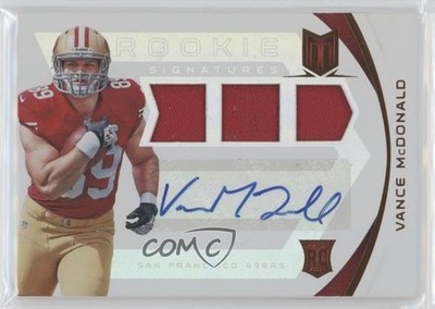 2013 Panini Momentum Rookie Signatures 28/199 Vance McDonald #239 Auto RC ux6