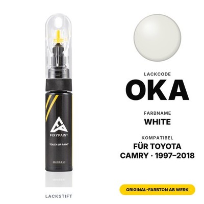 Lackstift Für Toyota Camry OKA White Set Profi Steinschlag Reparatur Lackstift