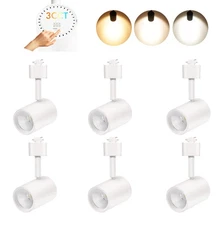 CLOUDY BAY LED Track Lighting Heads,3000K/4000K/5000K Selectable,Dimmable 8W,...