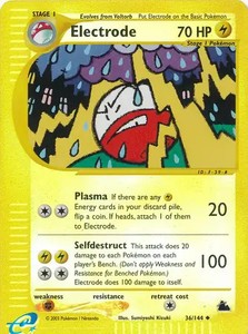 Electrode - 36/144 - Pokemon Skyridge Reverse Holo Rare Card NM