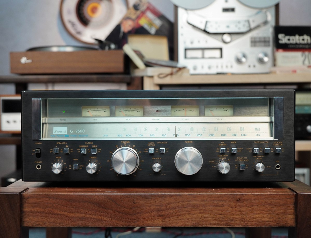 Sansui G-7500 Vintage Receiver – Fully Service and Recapped – 1