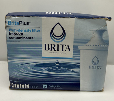 6 Pack Brita Plus High Density Filters Fits all Brita New And Sealed