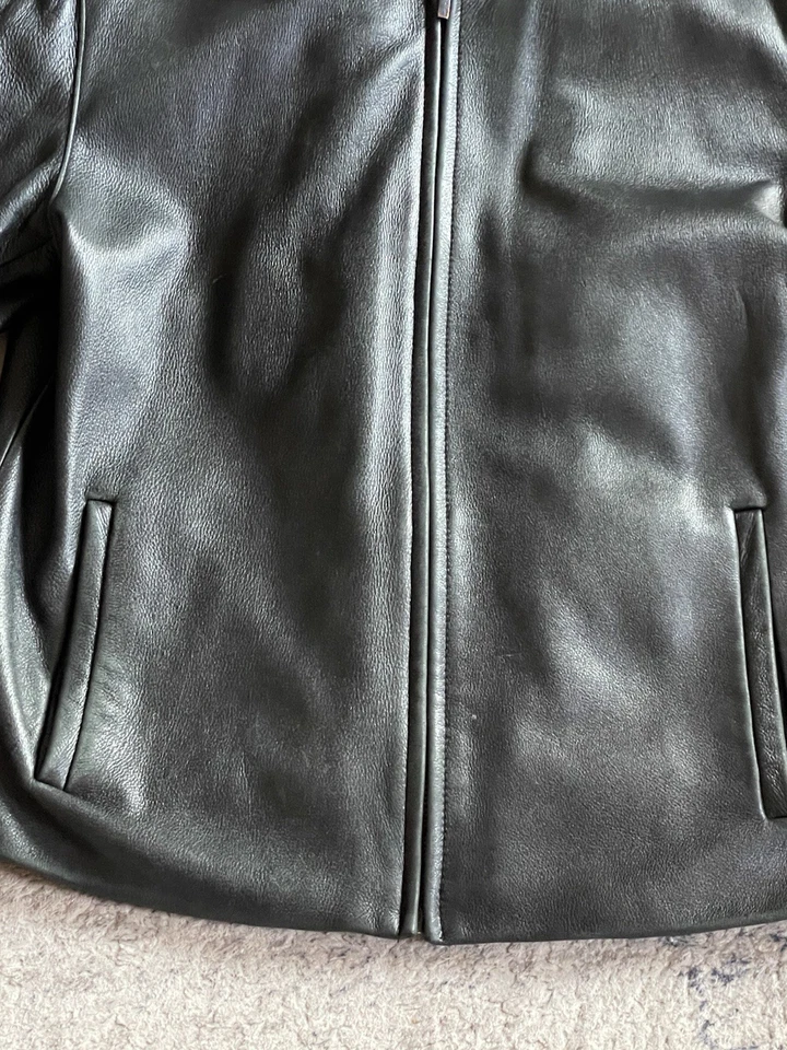 Vintage 90’s Wilsons Leather Pelle Studio Jacket Men’s M Black Thinsulate - Image 3 of 4