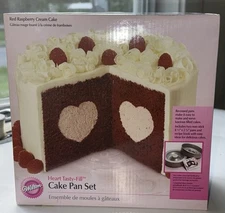 Wilton Heart Tasty Fill Cake Pan Set Baking Pan Set Stock No. 2105-157