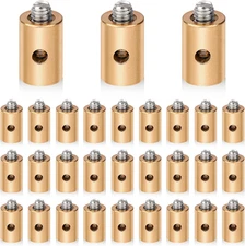 30 Pcs Solderless Cable Nipples Throttle Brake Cable End Clamps for Motorcycles