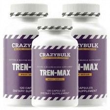 CRAZYBULK TREN-MAX | Paquete de 3 suplementos anabólicos naturales para el culturismo