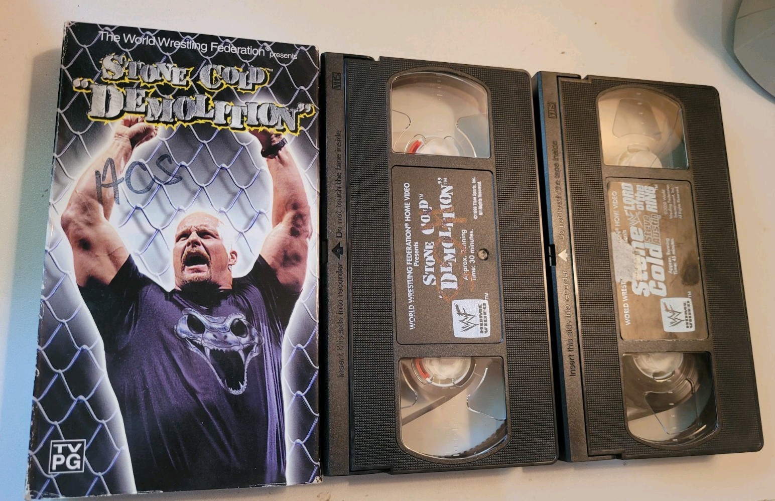 WWF Stone Cold Demolition & Stone Cold Lord Of The Ring 1999 2000 Wrestling VHS