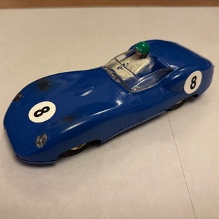 Scalextric C56 Lister Jaguar touring car superb & quick. Strong RX motor