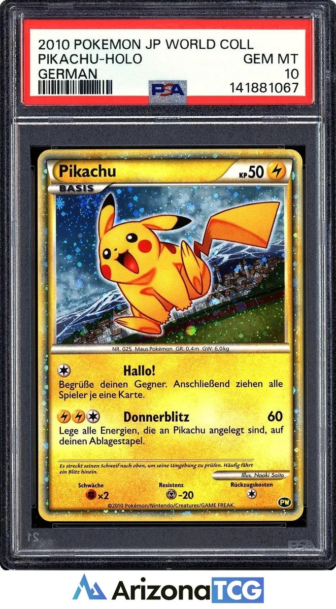 Pokémon TCG Grade 10 German Individual Collectible Card Games for