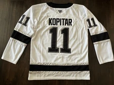 ⭐NEW Los Angeles LA KINGS Anže Kopitar Jersey White Captain C Fanatics NHL #11
