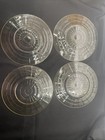 (4) Anchor Hocking Block Optic Yellow Depression Glass Salad Plate 8” — photo 3