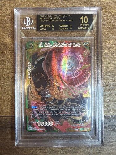 DBS Dragon Ball Z Super Dr Gero Progenitor Of Terror BGS PSA 10 Black Label SPR