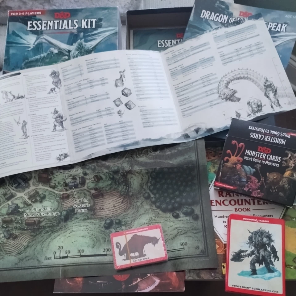 D&D 5e Dungeon Master Essentials набор (без костей) Книга логовищ Случайные Встречи лот - Изображение 2 из 4