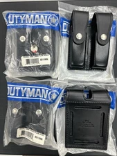 Dutyman Pouch Leather Pouch Blk         9mm (4 Left) Sold Per Item.