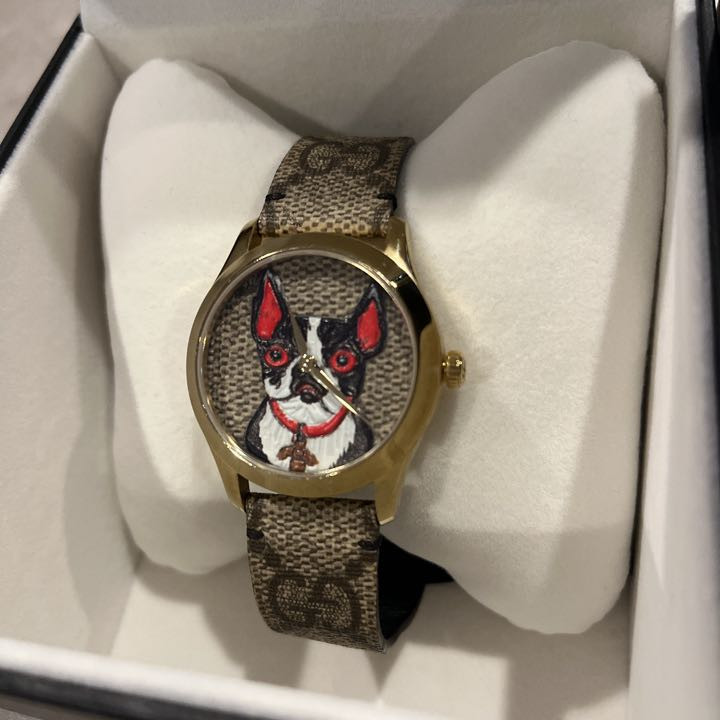 Gucci Analog Quartz Women Limited Edition Boston Terrier Watch