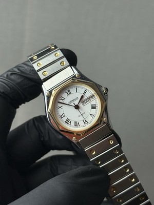Vtg 1990s Cornavin Pentaflex Octagon 2034 Men s Watch [Roman Dial]