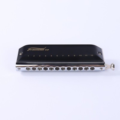 EASTTOP Harmonica Music Instrument Key of C 12Hole Chromatic Harmonica US Stock 