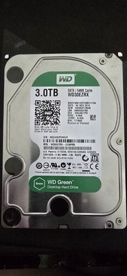 WESTERN DIGITAL 3TB WD30EZRX FESTPLATTE SATA III 64MB 5400U/min 3.5'' -GEBRAUCHT-