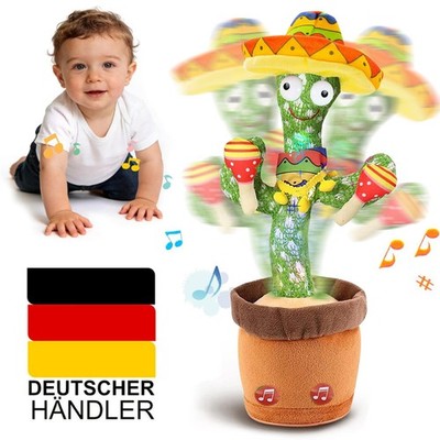 Neu Sprechender Kaktus Spielzeug Nachsprechen auf Deutsch Tanzender Kaktu DHL