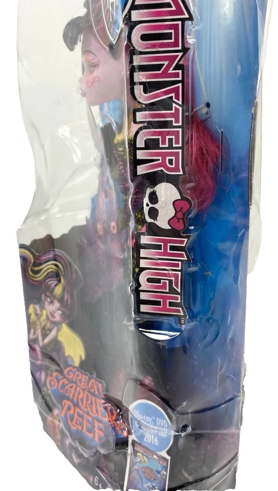 Nuevo en Paquete Monster High Reef Draculaura Brillante Muñeca Ghoulfish Brilla Oscura *Edición* 2015 Foto 3 de 4