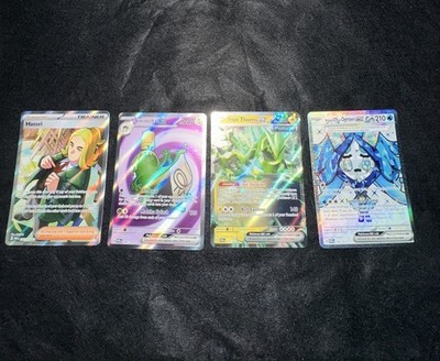 Nintendo Pokémon TCG 4-Card Lot Hassel Sinistcha ex Iron Thorns ex Ogerpon ex