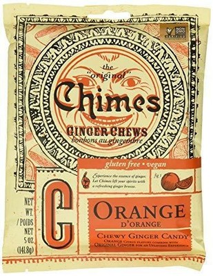 Chimes Ginger Chews, Orange, 5 Oz