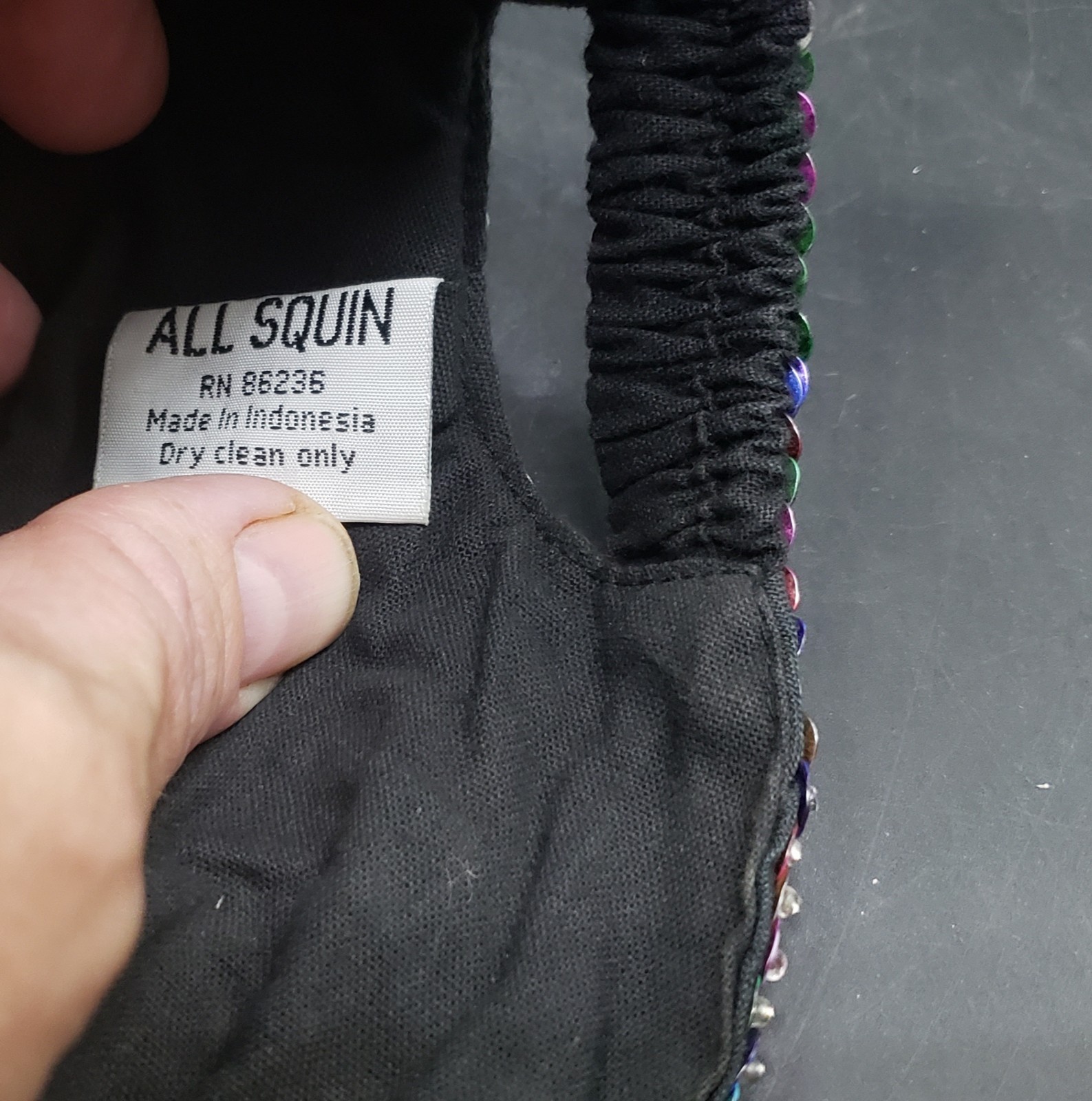 Sequin Bead Baseball Cap Multi-colored All Squin … - image 9